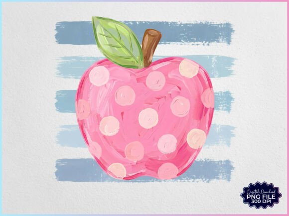 Download Preppy Textured Back to School Apple PNG - Back to school Collection