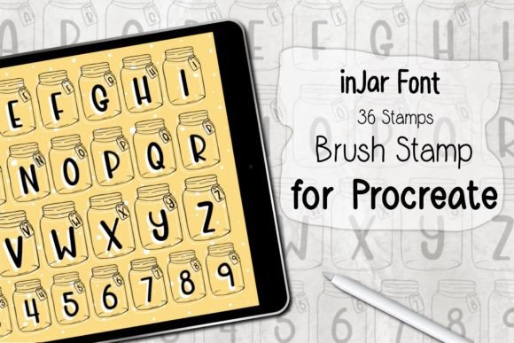 Download InJar Font ‪Procreate Brush Stamp‬ - Font Collection