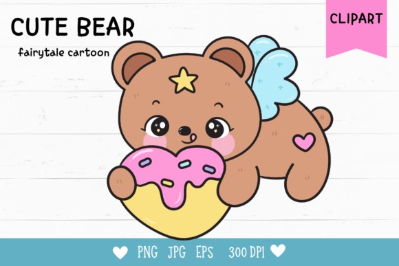 Download Cute Bear Clipart Kawaii Animal Birthday - Cute bear Collection